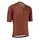 MAILLOT GIST HOMME PODIUM MANCHES COURTES ZIP TOTAL ROUGE BRIQUE XL    -5359