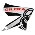 AUTOCOLLANT/STICKER/DECOR AILE AVANT DROITE ORIGINE PIAGGIO 50 GILERA SMT/RCR 2013> BLANCHE  -2H000013-