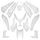 FAIRINGS/BODY PARTS FOR MAXISCOOTER  YAMAHA 500 TMAX 2008>2011 WHITE GLOSS  (13 PARTS KIT)