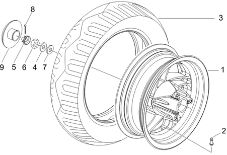 Roue arrière