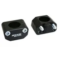 PONTET DE GUIDON UNIVERSEL STAR BAR ALU DIAM 28,6mm NOIR  (PAIRE)