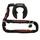 ANTITHEFT FOR BICYCLE - "HORSE SHOE" TRELOCK RS351 (FOR TYRE 60mm) BLACK + BRACKET+CHAIN ZR355 1m Ø 6mm