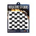 AUTOCOLLANT/STICKER REFLECHISSANT POUR ROUE DE VELO NOIR (PLANCHE)