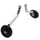 STABILISATEUR VELO P2R SMALL ROUE PLASTIQUE NOIR 12"/14'' (PAIRE)