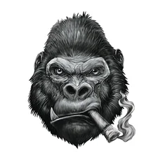 STICKER LETHAL THREAT MINI NASTY GORILLA CIGAR (60x80mm)