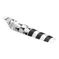 MUDGUARD FOR ROAD BIKE/MTB-- VELOX-REAR- TO CLIP-DESIGN  BRITTANY NOIR/BLANC -TO CLIP UNDER THE SEAT (SOLD PER UNIT)