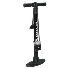 POMPE A PIED NEWTON FPR3 ACIER COLORI NOIR BASE RESINE RACCORD DOUBLE STYLE SWITCH AVEC MANOMETRE 11BARS VP/VS