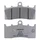PLAQUETTE DE FREIN NISSIN POUR BMW 850 R R 2002> AV, 1100 R S 2000>2006 AV, 1150 R R 1999>2006 AV, 1200 R R 2006>2014 AV, 1300 K R 2009>2015 AV, 1600 K GT 2010> AV (A0610) (SEMI METAL)  -ECE R90-