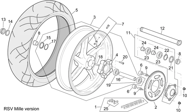 Roue ar.vRSV Mille R