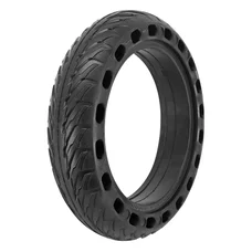 PNEU TROTTINETTE PLEIN ALVEOLE  8.5 X 2.00-6.1 NOIR - LARGEUR INTERIEUR 36 mm (POUR XIAOMI M365 ET AUTRES)