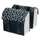DOUBLE BAG FOR BICYCLE - BASIL URBAN LOAD - WATERPROOF BLACK/WHITE - REFLECTIVE  48-53 Lt (41x18x46cm)