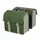 DOUBLE BAG FOR BICYCLE - REAR - BASIL URBAN LOAD - GREEN / SAND 48-53Lt (41x18x46cm) WATERPROOF