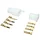 CONNECTEUR ELECTRIQUE PLASTIQUE 4 FICHES (4 COSSES PLATES MALES + 4 COSSES PLATES FEMELLES)  -P2R-