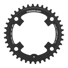 CHAINRING FOR GRAVEL BIKE - 4 Arms Ø123 FOR CAMPAGNOLO EKAR STRONGLIGHT CT2 Single 38 teeth BLACK 13 Speed.