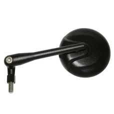 MIRROR FOR MAXISCOOTER MAGAZI MSC03 - UNIVERSAL - ALUMINIUM- MAT BLACK -  ALUMINIUM ARM Ø 10mm - WITH RIGHT/LEFT ADAPTOR  (CEE APPROVED) (SOLD PER UNIT)