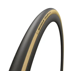 TYRE FOR ROAD BIKE 700 X 25 MICHELIN POWER CUP GUMX CLASSIC BLACK / BEIGE FOLDABLE (25-622)