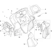 Coffre avant - Contre-tablier