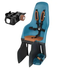 PORTE BEBE/SIEGE ENFANT ARRIERE POLISPORT A FIXER SUR PORTE BAGAGE FIXATION ETAU MINIA BLEU NEPTUNE (9 A 22Kgs) HOMOLOGUE EN 14344 (BOITE CARTON INDIVIDUELLE)