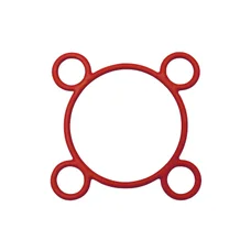GASKET FOR CYLINDER HEAD FOR SCOOT  MBK 50 NITRO/YAMAHA 50 AEROX/APRILIA 50 SR LIQUIDE/MALAGUTI 50 F12 L.C. (SOLD PER UNIT)  -P2R-