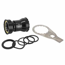 CUVETTE INTEGRE BOITIER  VTT/ROUTE A EMBOITER/PF30 386 EVO BLACKBEARING ROULEMENT CERAMIQUE BOITE DE 68/92 DIAM 46 POUR AXE 24 ET 24/22mm (COMPATIBLE SRAM)  - CLE MONTAGE INCLUSE-