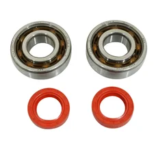 BEARING FOR CRANKSHAFT+SEALS FOR SCOOT P2R FOR PEUGEOT 50 LUDIX, SPEEDFIGHT 3, JET FORCE, KISBEE/DJANGO 2STROKE (KIT 6204 SKF POLYAMID C4/RED RACING SEAL)