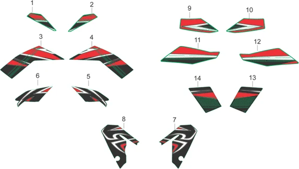 Carrosserie centrale Décalco