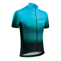 CHILD CYCLING JERSEY - GIST - SHORT SLEEVES- FULL LENGHT ZIP - GRADIENT BLUE - 6/8 Y.O.