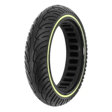 PNEU TROTTINETTE PLEIN  8.5 X 2.00 NOIR LISERET FLUO / NOIR - LARGEUR INTERIEUR 36 mm (POUR XIAOMI M365 ET AUTRES)