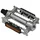 FLAT PEDAL FOR URBAN BIKE- "VINTAGE" NEWTON 365 STEEL - CHROME (PAIR)