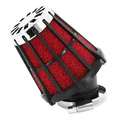 FILTRE A AIR MALOSSI E5 PHBN/PHVA NOIR MOUSSE ROUGE D.38mm (SAUF PEUGEOT)
