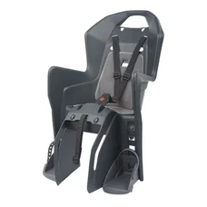 PORTE BEBE/SIEGE ENFANT ARRIERE POLISPORT A FIXER SUR PORTE BAGAGE FIXATION ETAU KOOLAH GRIS COUSSIN GRIS (9 A 22Kgs) HOMOLOGUE EN 14344