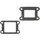 INTAKE GASKET FOR 50cc MOTORBIKE DERBI 50 SENDA, GPR 1995>2005/GILERA 50 SMT, RCR 1/BULTACO 50 ASTRO, LOBITO 1999>2005 (DERBI EURO 2)(1 GASKET FOR MANIFOLD + 1 GASKET FOR VALVE) -SELECTION P2R-