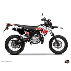 KIT DECO AUTOCOLLANT/STICKER 50 A BOITE REPLICA ROUGE POUR YAMAHA 50 DT 2007>2011  -KUTVEK-