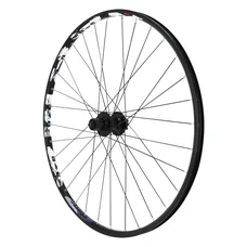 WHEEL FOR MTB 29" KARMA DISC -REAR -BLACK- DOUBLE WALLED - SHIMANO HUB M475 6 Holes for CASSETTE SHIMANO/SRAM 11/10/9/8 Speed. External Rim Wd 27mm/ Internal 21mm