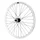 ROUE ROUTE / FIXIE / PISTE P2R ARGENT ARRIERE DOUBLE FILETAGE AVEC PIGNON 16DTS JANTE 17C PROFIL 28mm