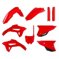 FAIRINGS/BODY PARTS FOR HONDA 250 CRF R 2022>, 450 CRF R 2021> Red - (OEM color)  (9 parts kit)   -POLISPORT-