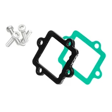 CALE DE CLAPET/ADMISSION 50 A BOITE VOCA POUR MINARELLI 50 AM6/DERBI 50 SENDA EPAISSEUR 5mm ALU CNC NOIR