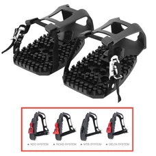 PEDALE ROUTE / VTT RESINE POUR ADAPTER SUR CALES LOOK - SHIMANO ET AUTRES POUR PEDALER SANS LES CHAUSSURES DE VELO (PAIRE)