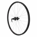 WHEEL FOR TREKKING BIKE- 700X35 -REAR- KARGO DISC/V-brakes FOR E-BIKE ALU -BLACK-E DOUBLE WALL - VELOX HUB DISC 6 HOLES -CASSETTE 11/10/9 Speed. (REINFORCED)