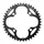 PLATEAU VTT 4BRA D.104 STRONGLIGHT TRIPLE 42DTS EXTERIEUR NOIR ALU - EPAISSEUR 3.5mm 8/9V.