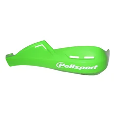 HAND GUARDS FOR 50cc MOTORBIKE -  POLISPORT  EVOLUTION INTEGRAL - GREEN KAWASAKI (UNIVERSAL MOUNTING)
