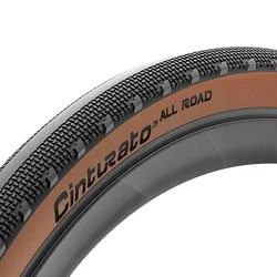 PNEU GRAVEL 700 X 40 PIRELLI CINTURATO ALL ROAD CLASSIC TANWALL NOIR FLANC MARRON TUBELESS READY TS (40-622)