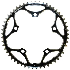 PLATEAU ROUTE 5BRA D.130 STRONGLIGHT 53DTS EXTERIEUR NOIR ALU 7075 TYPE SHIMANO  11/10V.