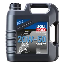 HUILE MOTEUR 4 TEMPS LIQUI MOLY MOTO STREET 4T 20W50  (4 L)  MINERALE