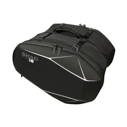 SACOCHE LATERALE SHAD E48 SEMI RIGIDE NOIR 40/52L (fixation SIDE BAG HOLDER vendue séparément)  (X0SE48)