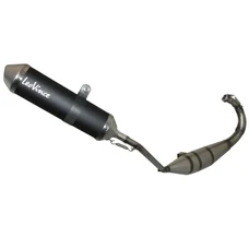 POT 50 A BOITE LEOVINCE X-FIGHT BLACK POUR APRILIA 50 RS4 2011> (PASSAGE BAS) (LIGNE COMPLETE) (REF 3278B)