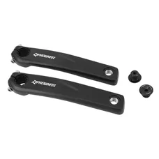 MANIVELLE DROITE + GAUCHE LONGUEUR 170mm ALU NOIR POUR MOTEUR BAFANG M500, M600 (PAIRE)