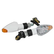 CLIGNOTANT UNIVERSEL REPLAY MINI PYRAMIDE 8 LEDS TRANSPARENT/BLANC AVEC TEMOIN (L 68mm / H 27mm / L 30mm) (HOMOLOGUE CE) (PAIRE)