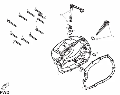Couvercle carter variateur