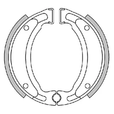 BRAKE SHOE POLINI ORIGINAL FOR MBK 50 STUNT -REAR-, OVETTO -REAR-, X-LIMIT -REAR-/YAMAHA 50 SLIDER -REAR-, NEOS -REAR-, DTR -REAR-/CPI 50 HUSS-REAR- -REAR-, OLIVER -REAR-/MALAGUTI 50 F12 -REAR- (176.1205)
